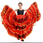 Flamenco Ruffle Skirt | Multi-Tier Swing | 180–720°