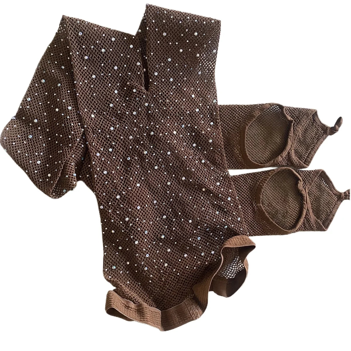 Open-Toe Dance Tights — Latin & Ballroom Performance Stockings