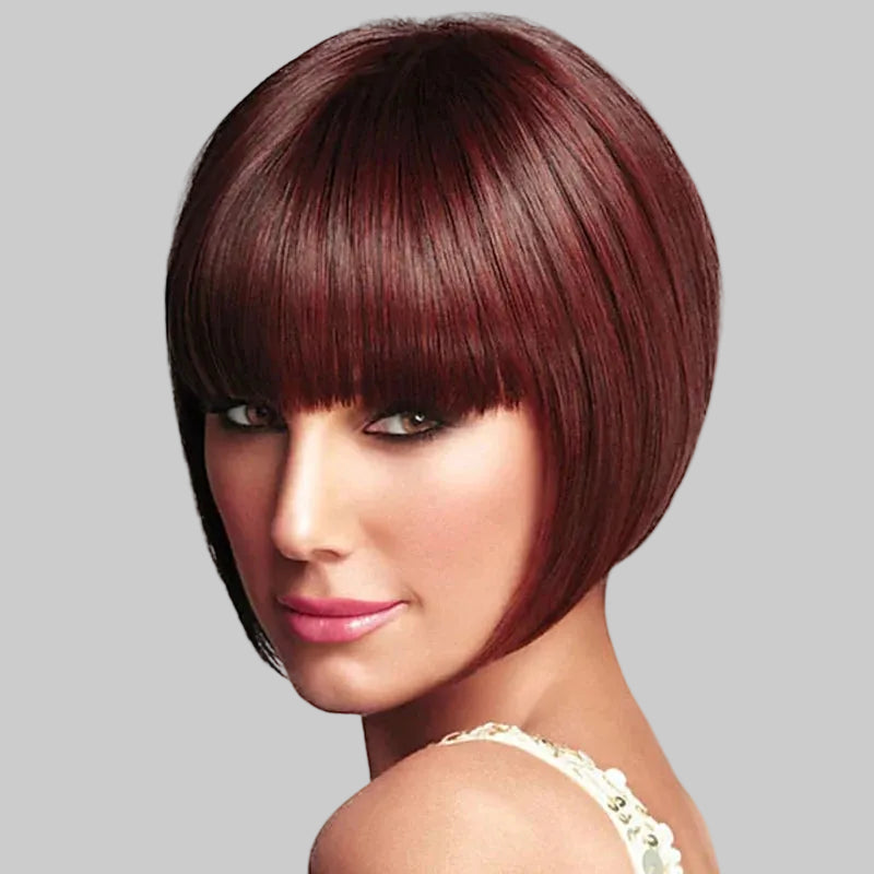 Classic Flapper Bob Wig - Short Straight Cosplay & Roaring 20s Style Wig