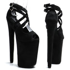9-Inch Suede Platform Sandals