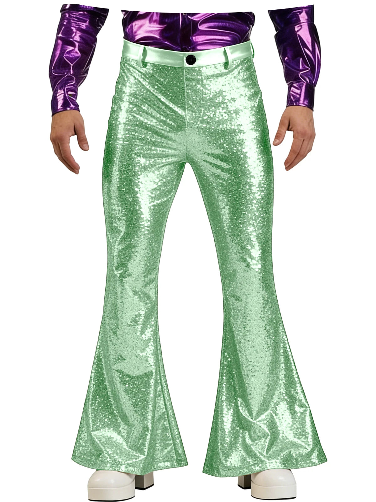 Men's Sequin Pants | Disco Bell-Bottoms