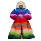 Ruffle Tulle Long Jacket | Stage Performance Coat