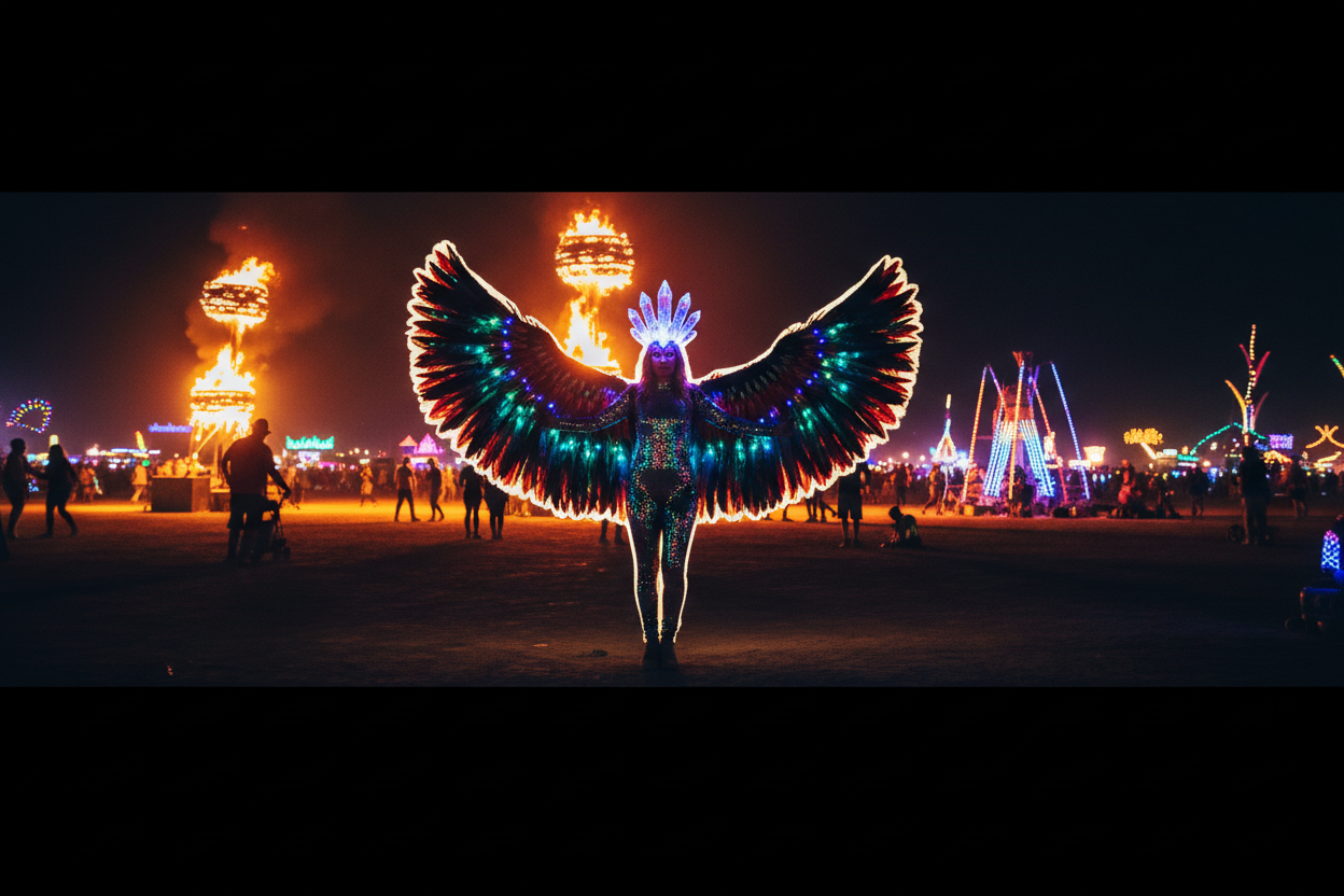 High-Contrast Festival Banner