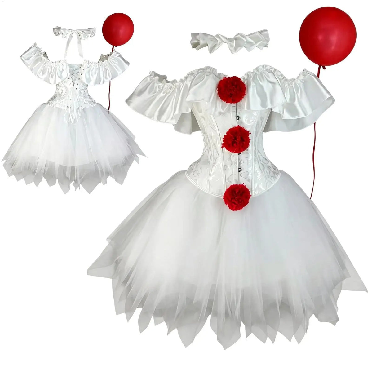 Clown Corset Set | Skirt & Neckpiece