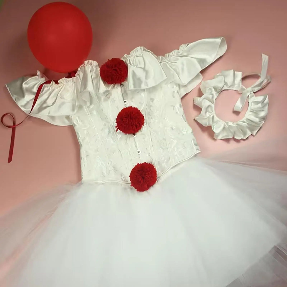 Clown Corset Set | Skirt & Neckpiece